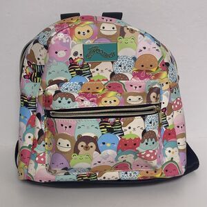 Original Squishmallows Mini Backpack Kelly Toys Logo Plate 10x10x5 In Multicolor